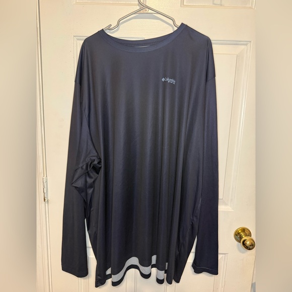 Columbia Men's Dark blue Long Sleeve fishing shirt PFG  6xl - Picture 1 of 4